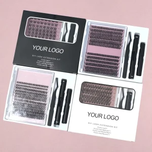 Eyelash Extension Clusters Natural Long Individual DIY Half Segment Dovetail Lashes