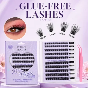 Eyelash Extension Clusters No Glue Press on Handmade Easy Apply Makeup Bulk Beauty Supply with Custom Packaging with Custom Logo