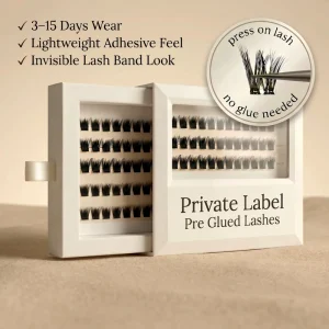 Eyelash Extensions Cluster Lash Kit with Lash Boxes and Supplies Eye Lashes Enhancement