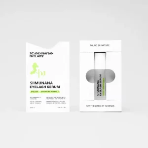 Eyelash Growth Serum with Biotin & Peptides Jade Roller Applicator for Thicker Fuller Lashes