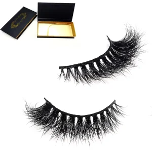 Eyelash Natural 3D Eyelashes Wispy Mink Eye Lash Mink Strip Lashes 15mm Winged False Eyelash Vendor