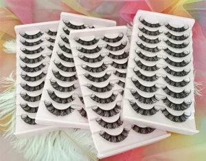 Eyelash Vendor Russian Full Strip Lashes Customized Packing 3D Style Eyelashes