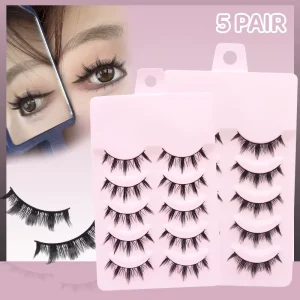 Eyelashes 5 Pair in One Box 15 Style False Eyelashes Natural Curl Private Label