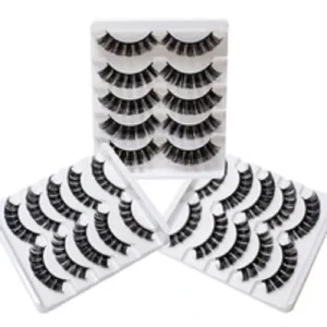 Eyelashes 5Pairs DD Faux Mink Lashes Natural False Eyelashes Reusable Dramatic Volume Lashes Makeup Eyelash Extension