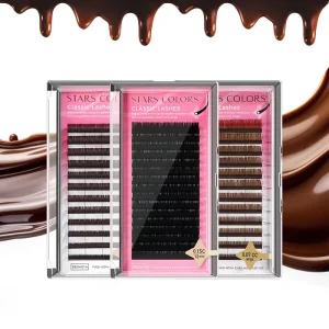 Eyelashes Brown Lashes Cashmere Lash Extensions Velvet Cils Classic Mixed 8 15mm Volume Eyelash Extension Trays
