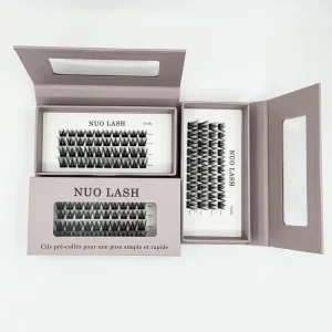 Eyelashes Clusters Private Label No Glue Needed Self Adhesive Lashes Clusters Customizable Packaging Diy Press on Lash Extension