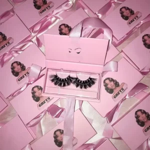 Eyelashes Custom Private Label 25mm Individual Eyelashes Mink 5d 100% Natural 20 Pairs Mink Eyelashes