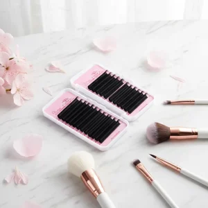 Eyelashes Extension 0.07 Individual Eyelash Matte Dark Black Mega Volume Individual Lash Trays 5 7mm Length