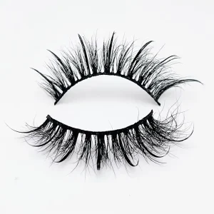 Eyelashes Full Strip Natural 3D Mink False Eyelash Vendor Private Label Spike Lashes Long Faux Mink False Eyelashes