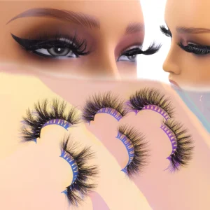 Eyelashes Natural 3d Fluffy Full Strip Faux Mink Eyelashes Thick Cotton Band False Eye Lashes