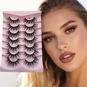 Eyelashes Thick Fluffy Dewy Delicate Lashes 3D Handmade Volume False Eyelashes C Curl Lashes