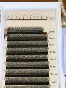 Eyelashes Trays Natural Super Soft Y Shape OEM Fluffy Weave C D Curl Clover 0.07mm YY Lash Extension