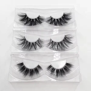 Eyelashes Wispy Lashes Clear Band Lashes Natural Look True Mink 5D Fluffy Full Strip Eyelashes