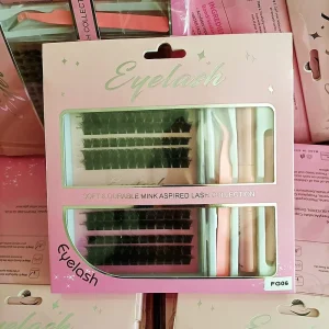 FG06 Diy Clusters Eyelash Extension Segmented Lashes Volume Natural Segment Eyelashes Bundles Diy Eyelashes Fluffy Lashes
