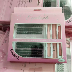 FG08 Faux Mink Eyelashes Diy Lashes Extension Segment Lash Pre Cut Segmented Lash Extensions Diy Cluster Bond Glue