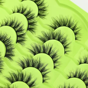 FX S287Eye Lashes Short False Eyelashes 20 Pairs Full Strip Eyelashes Synthetic Eyelash Extensions Customize Lashes