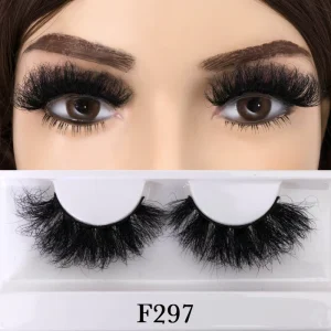 FX Z05 Eyelashes Natural Mink Lashes Soft Fluffy Full Strip Eyelashes Hand Made Minkfur Lash Thick Customize Lashes