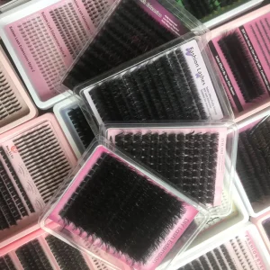 Factory 3D D Curl Cluster Lashes Reusable PBT DIY Extension Book for Global Beauty Wholesalers