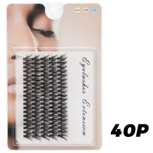 Factory 5 Rows Individual Dramatic Cluster Eyelashes Fluffy Natural Beauty Lashes Segmented Eyelashes Lashes Extension