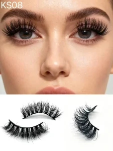 Factory Cruelty Free Handmade Natural 3D Mink Real Fur Eyelashes for Full Strip 20mm 25mm Free Box Custom Packaging