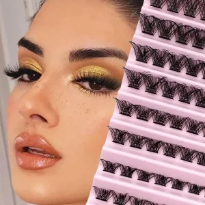 Factory Custom Natural Segmented Eyelash Extensions Single Cluster EU US Style Export False Lashes