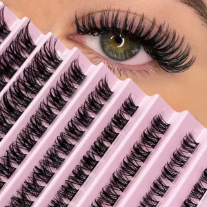 Factory Custom Segmented Thick False Eyelashes DIY Single Cluster EU US Style
