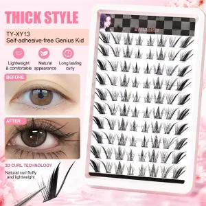 Factory Delivery Mega Volume Cluster Lashes Heat Bonded Soft Individual Lash Clusters Bulk Extensions