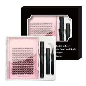 Factory Direct Handmade DIY Cluster Lash Kit Eyelash Extensions 3D Model 50 Styles 0.07mm Thickness CC DD Curl Fluffy Synthetic