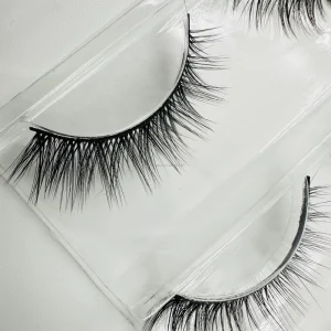 Factory Direct Handmade Radiant Natural Short Strip Lashes 10mm-14mm 3D 5D Silk Custom Box Private Label