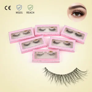Factory Direct Luxury PBT Fiber Eyelashes Transparent Band for US EU High end Professional Market