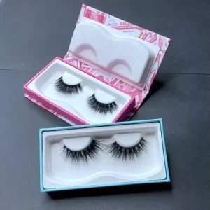 Factory Direct Sales Eco Friendly Vegan Mink Lashes Plant Fiber Degradable Eyelash Biodegradable Lashes In Pulp Trays