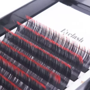 Factory Direct Sales Individual Gradient Color Lashes Two Tone Mix Color Lash Extension