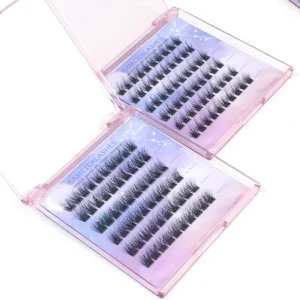 Factory Direct Supply Eyelash Extension Cluster Free Sample Faux Mink Invisible Cluster Press on Lash Extension