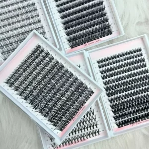 Factory Direct Supply Individual Segmented Lashes 0.15 Flat Lash Collection Mix DIY Eyelash Extention Natural Cluster Lashes
