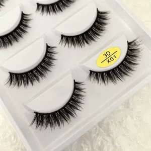 Factory Direct Supply d Curl Cat Eye Strip Mink Lash Case False Eyelash Natural Mink Full Cat Eyes Wispy Faux Mink Lash