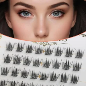 Factory Equinox Flower DIY Lashes Cluster Clear Band Pre cut Segmented Eyelashes Extension Support Custom Box with Private Logo