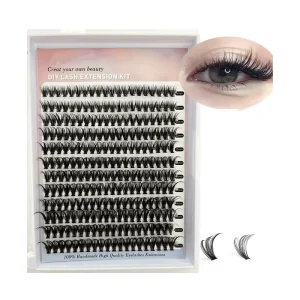 Factory From Design To Packaging For ODM Brand Natural Handmade Lashes 8-16mm One-Stop Lashes Synthetic Hair Individual