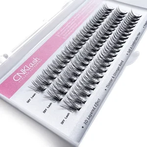 Factory Lashes Segmented 3 Lines Individual 20D Eyelash Cluster Diy Lash Extensions Free Glue Lashes