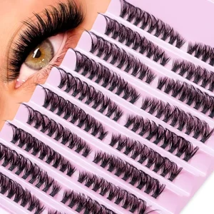 Factory New 50-120D Synthetic Hair Full-Strip Large Eye European American Stem Semi-Hand Made Large Capacity Eyelashes