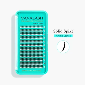 Factory Outlet 0.7MM C D Curl Solid Spike Anime Lashes ODM OEM Trendy Anime & Manga Lash Style