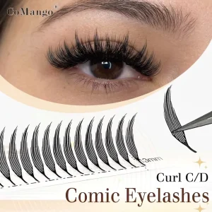 Factory Premium Super Soft Natural Synthetic Hair Anime Spire Lash Extensions 3D Tower Cartoon Plume Wing Lashes