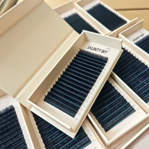 Factory Price 0.03 Volume Silk Velvet Lash Trays Cashmere Lash Extensions Supplies Matte Black Individual Eyelash Extension