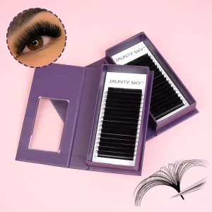 Factory Price 0.05mm 0.07mm Matte Black Lash Tray Salon Use Volume Eyelash Extensions Wimper Cashmere Eyelashes