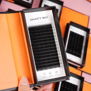 Factory Price 0.07 C Curl Matte Black Premium Classic Eyelashes Cashmere Lash Trays Soft Volume Lash Extension