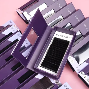 Factory Price 0.07mm Matte Black Lash Tray Salon Grade Volume Eyelash Extensions Wimper Cashmere Eyelashes