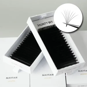 Factory Price 1s Blooming Lashes Premium Cashmere Auto Blooming 0.05mm D Curl Volume Eyelashes Wimper Easy Fan Eyelash Extension