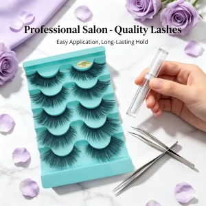 Factory Price 3D Natural False Lashes 5 Pairs Strip Lashes That Look Like Eyelash Extensions