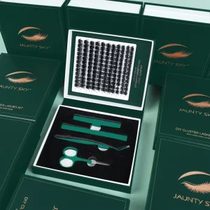 Factory Price At Home DIY Eyelash Kit Custom Logo Cluster Lashes Pre cut Segmented Eyelash Extensions