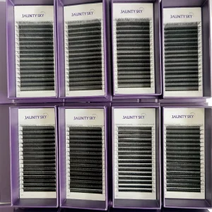 Factory Price C D Curl 3D 4D 5D Individual False Eyelashes W V Y Shape Volume Eyelash Extension 0.07mm Yy Lashes Silk Lash Trays