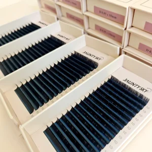 Factory Price Cashmere Velvet Eyelash Extensions Individual Lash Trays Matte Supplies Silk Volume Lash Extensions